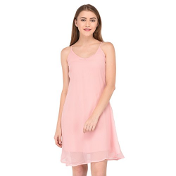 Pink Semi Transparent Dress