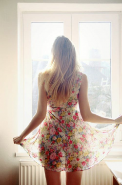 When the sun shines through a dress and makes it transparent ...