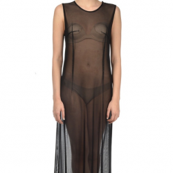 Ann Demeulemeester transparent mesh maxi dress NWT