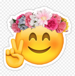 flower emoji transparent PNG image with transparent ...