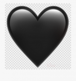 Download Iphone Black Heart Png Clipart Emoji Picsart ...
