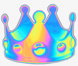 holographic #holo #crown #emoji #queen #random #funny ...
