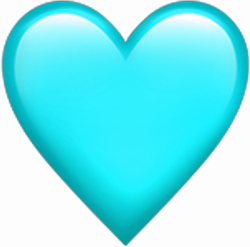 Teal transparentbackground. Heart emoji transparent ...