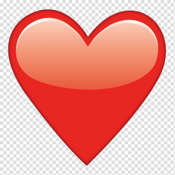 Red heart , Emoji Heart Sticker , Emoji transparent ...