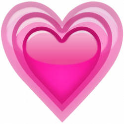 Growing Pink Heart Emoji