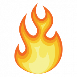 Fire cartoon contour silhouette - Transparent PNG & SVG vector
