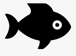 Fish Food Clipart Black And White - Fish Icon Jpg ...