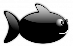 Fish | Free Stock Photo | Illustration of a cartoon black ...
