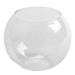 Round Sphere Vase Transparent Glass Fish Tank Clear Fish Bowl Aquarium  Accessories