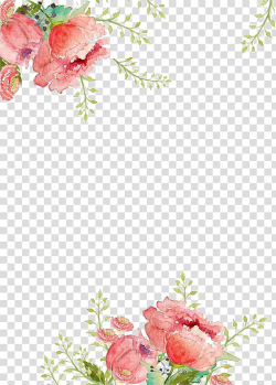 Paper Flower Watercolor painting , Flowers background, pink ...
