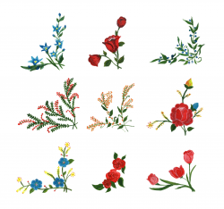 9 Flower Corner (PNG Transparent) | OnlyGFX.com