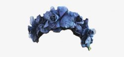 Dark Blue Flower Crown Transparent - Blue Transparent Flower ...