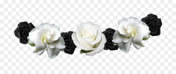 Black And White Flower clipart - Crown, Flower, Wreath ...