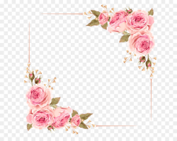 Watercolor Flowers Frame