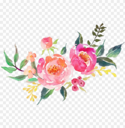flower sticker - watercolor flowers clipart transparent PNG ...