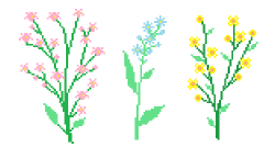 Image result for floral pixel art | embroidery | Fashion ...