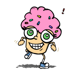 Transparent cupcake dance GIF on GIFER - by Hugimand