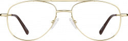 Gold Aviator Glasses #419014 | Zenni Optical Eyeglasses