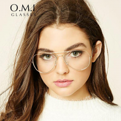 2019 2017 Oversized Clear Glasses Women Ray 3025 Transparent Optical Lens  Metal Frame Fake Eyeglasses Brand Designer Dropshipping OM293 From  Aomi2016, ...