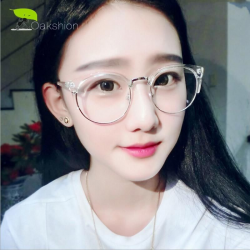 Vintage Eyeglasses Round Frame Ladies Clear Glasses ...