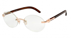Mens CLASSY Style Wood Buffs Vintage Oval Style Rimless Clear Lens Eye  Glasses
