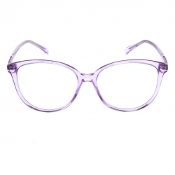 Clear Plastic Cateye Eyeglasses Frame with Purple Acetate ...