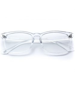 Classic Rectangular Retro Clear Glasses Non-Prescription - Clear Frame -  CL12MY2VABG