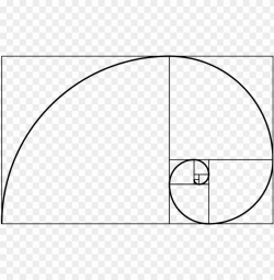 the golden ratio is [roughly] - fibonacci spiral PNG image ...