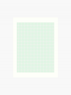 Tumblr Aesthetic Pastel Light Green Grid | Art Print