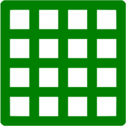 Green grid icon - Free green grid icons