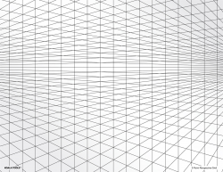 2-point Perspective Grid Transparency Sheet