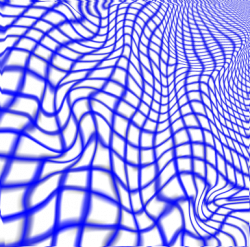 vaporwave transparent overlay blue grid warp aesthetic...