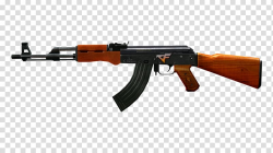 Brown and black AK47 illustration, AK-47 Firearm Weapon, AK ...