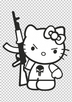 Hello Kitty Sticker Decal Firearm AK-47 PNG, Clipart, Ak47 ...