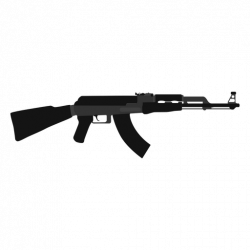 Ak 47 assault rifle flat icon - Transparent PNG & SVG vector