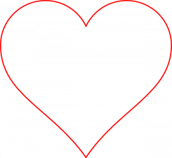 Transparent Heart Red Border Clip Art at Clker.com - vector ...