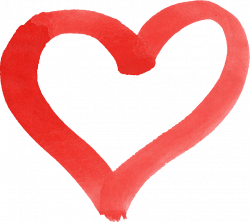 15 Red Watercolor Heart (PNG Transparent) | OnlyGFX.com