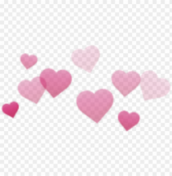 hearts cute aesthetic pink stickers transparent filter ...