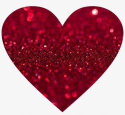 Heart Red Glitter Love - Red Glitter Heart Png - Free ...