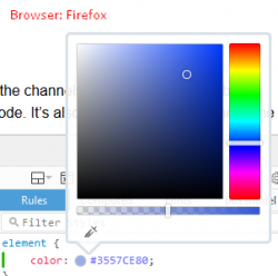 Hex colors: Numeric representation for \