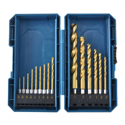 Impact Rated Hex Shank Titanium Drill Bit Set 15 Piece