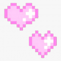 pixel #cute #pink #heart #kawaii #hearts #overlay - Cute ...