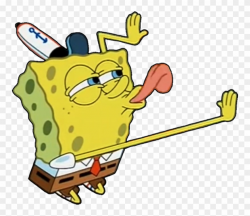 Spongebob Licking Transparent Clipart (#1924992) - PinClipart