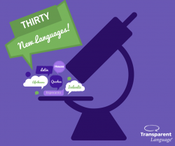 30 New Languages in Transparent Language Online | Language News