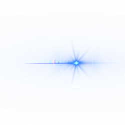 Blue Lens Flare Transparent