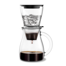 Fentac Cold Brew Coffee Machine Adjustable Ice Tap Drip Coffee Pitcher  (Transparent)