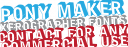 Pony Maker Font | dafont.com