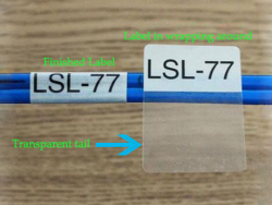 China Customized Transparent Cable Label Sticker ...