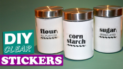 How to Make Clear Stickers - DIY Transparent Labels