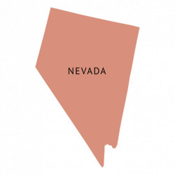 Nevada state plain map - Transparent PNG & SVG vector